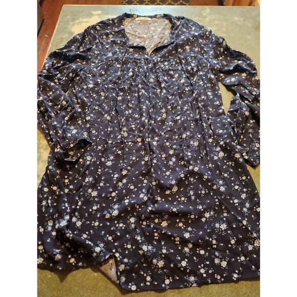 Reformation Cotswold Navy Blue Floral Shift Mini Dress in  Bonny size Medium - Picture 1 of 4